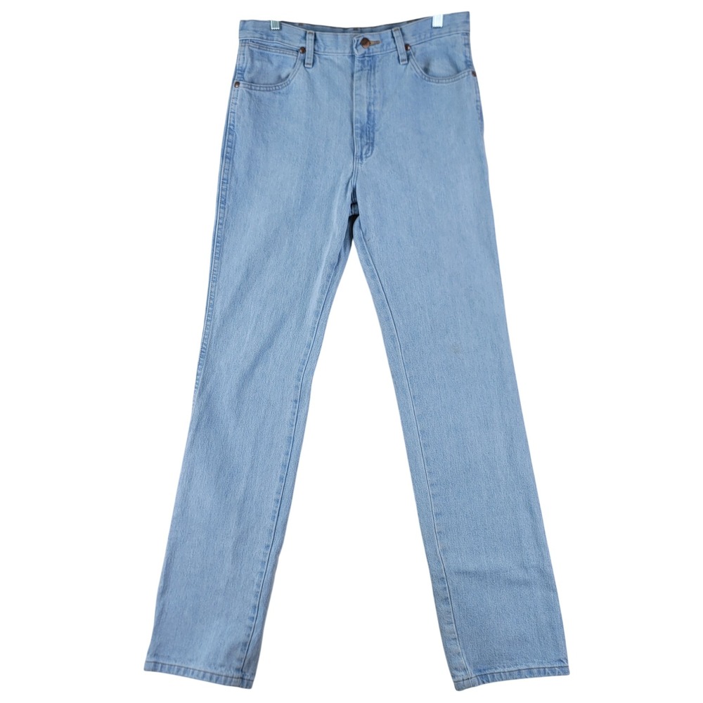Wrangler Cowboy Cut Jeans Mens 34x36 (Fits 33x35.5) Light Wash Slim Fit 936GBH